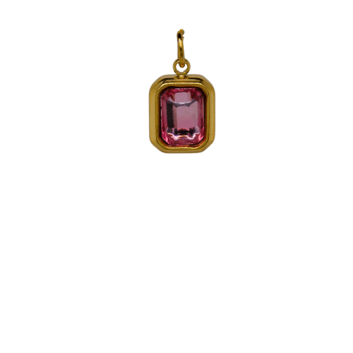 Pink Crystal Charm