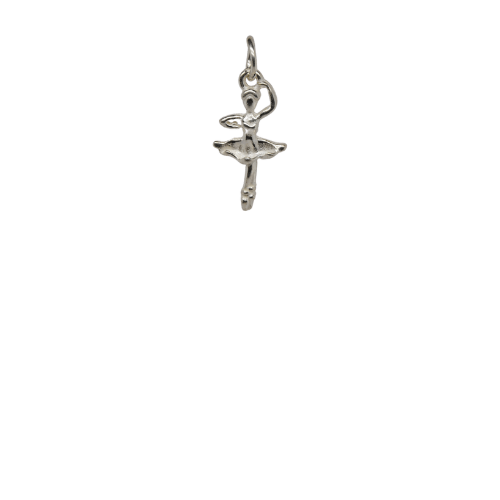 Silver Ballerina Charm