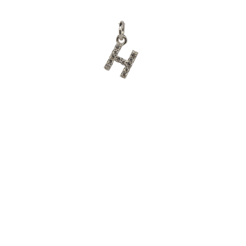 Cut-out Bling Initial H