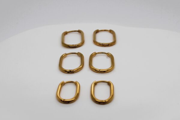 Oval Stainless Steel Huggies