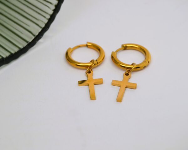 Gold Cross Huggies