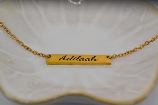 Engravable Gold Necklace
