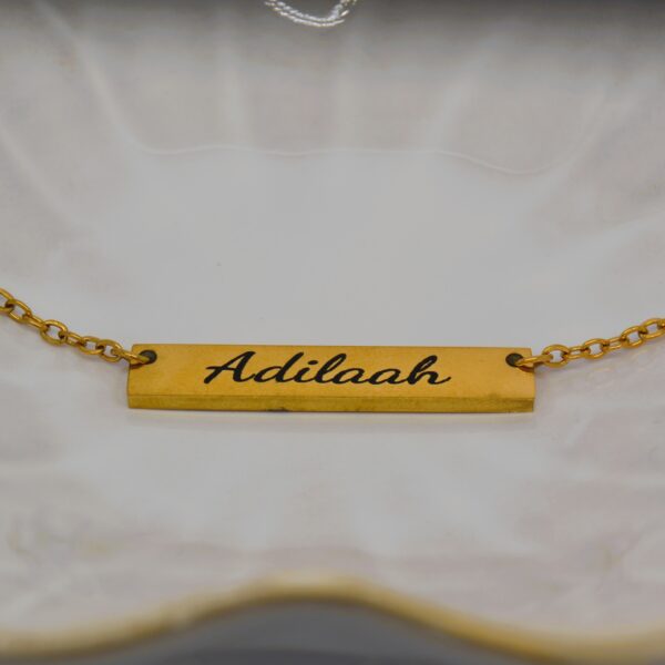 Engravable Gold Necklace