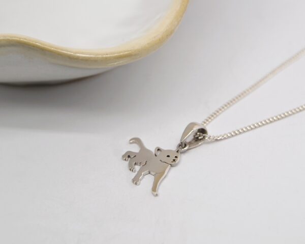 Silver Cat Necklace