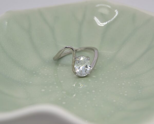 Funky Oval Silver Ring