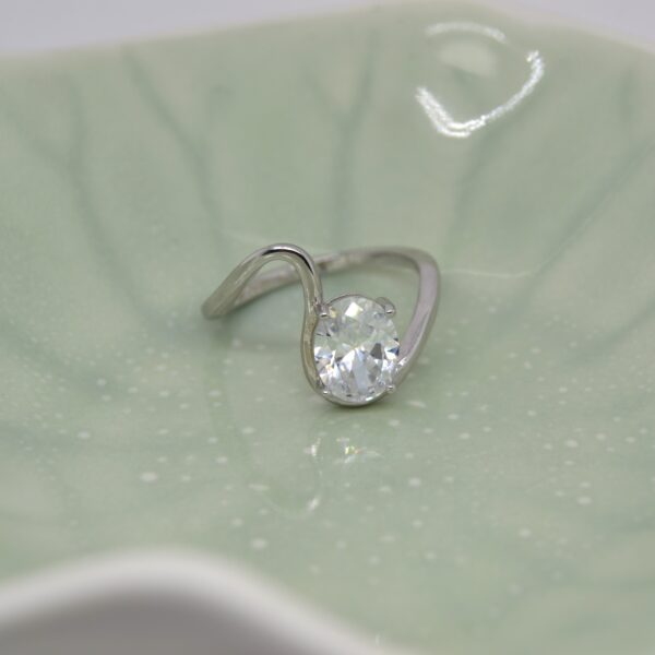 Funky Oval Silver Ring