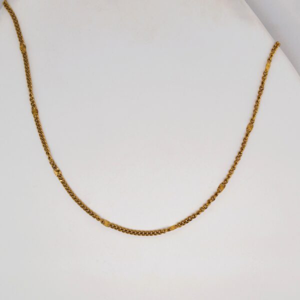 Gold Plated Spacer Necklace