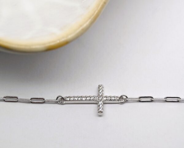 Cross Paperclip Bracelet