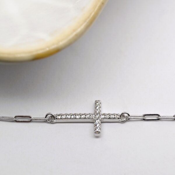 Cross Paperclip Bracelet