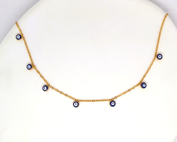 Multiple Eyes Gold Necklace