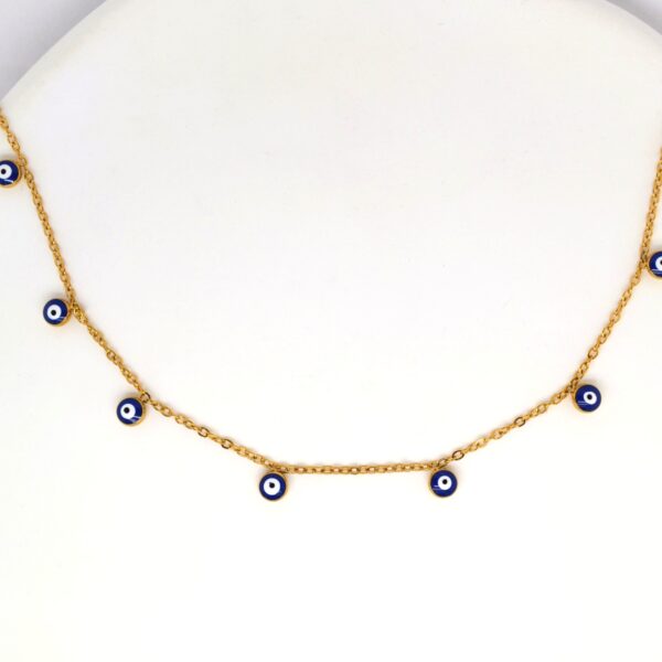 Multiple Eyes Gold Necklace