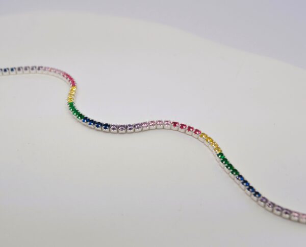 Rainbow Sterling Silver Bracelet