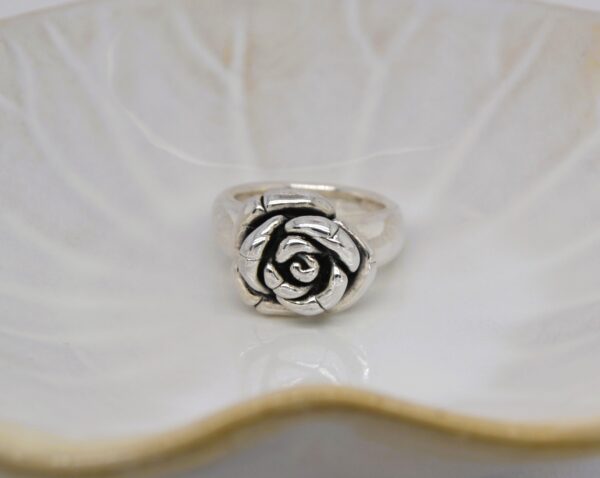 Rose Silver Ring