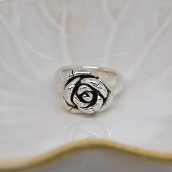 Rose Silver Ring