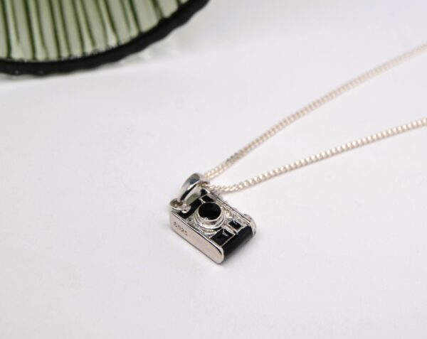 Silver Camera Necklace