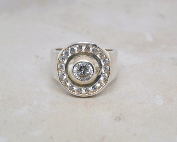 Round Bling Statement Ring