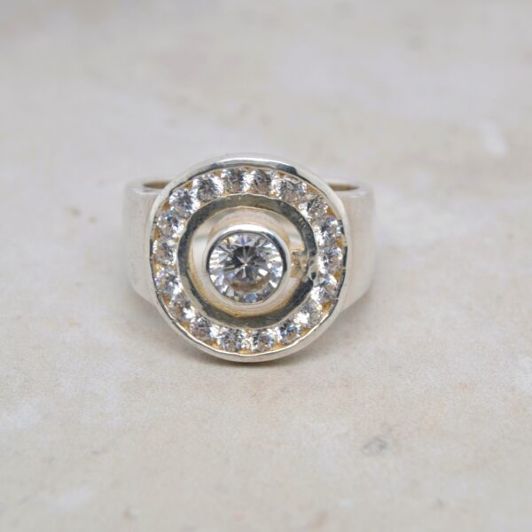 Round Bling Statement Ring
