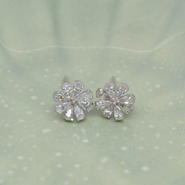 Bling Flowery Studs