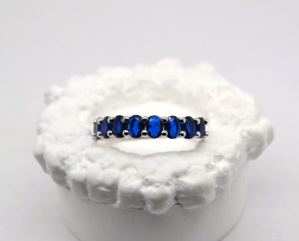 Sapphire Oval Band