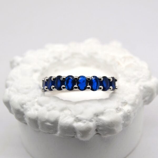 Sapphire Oval Band