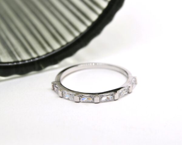 Baguette Half Eternity Ring