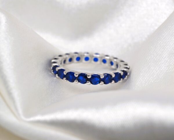 Sapphire Eternity Band