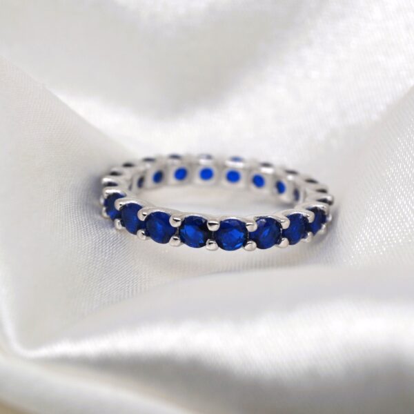Sapphire Eternity Band
