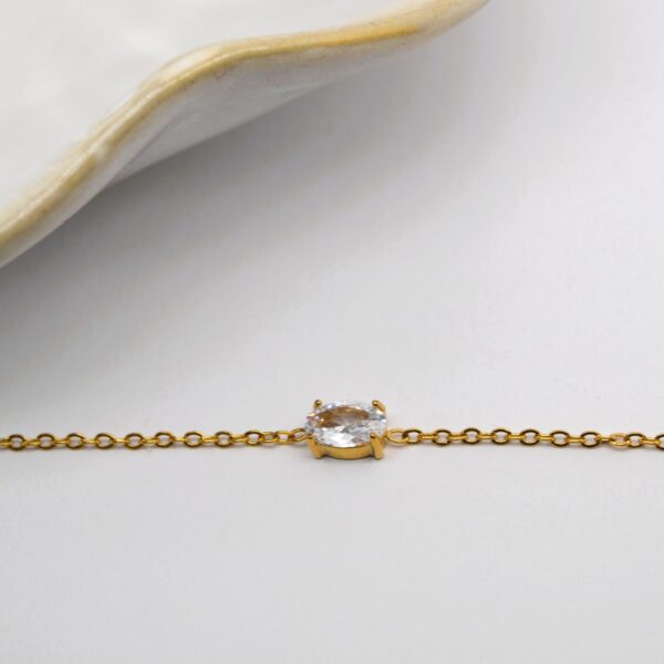 Gold Oval Bracelet
