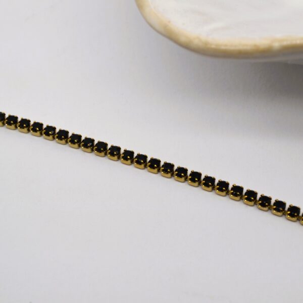 Black Tennis Bracelet