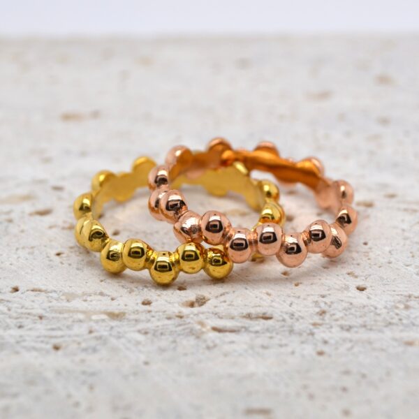Gold Bubble Rings