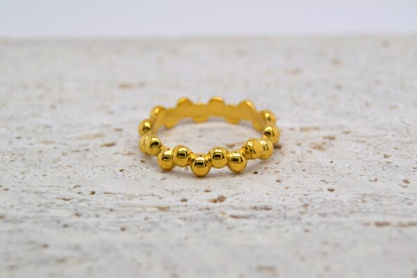 Gold Bubble Rings