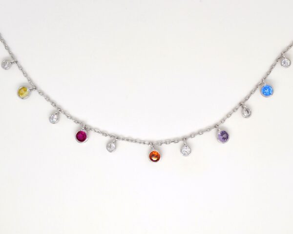 Dainty Color and Bling Necklace