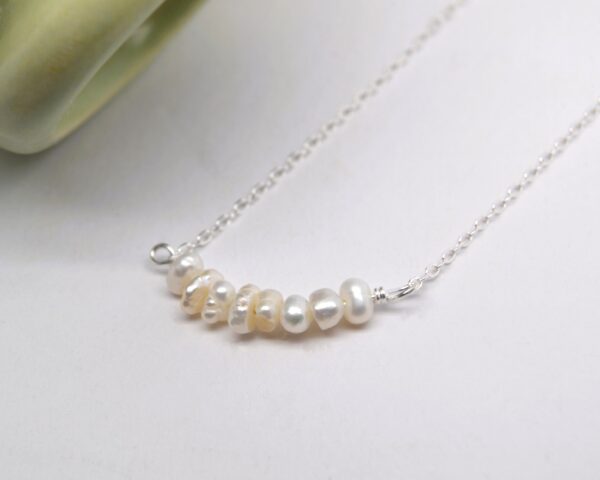 Dainty Pearl Cluster Necklace