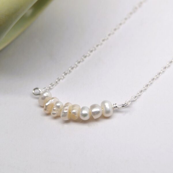 Dainty Pearl Cluster Necklace